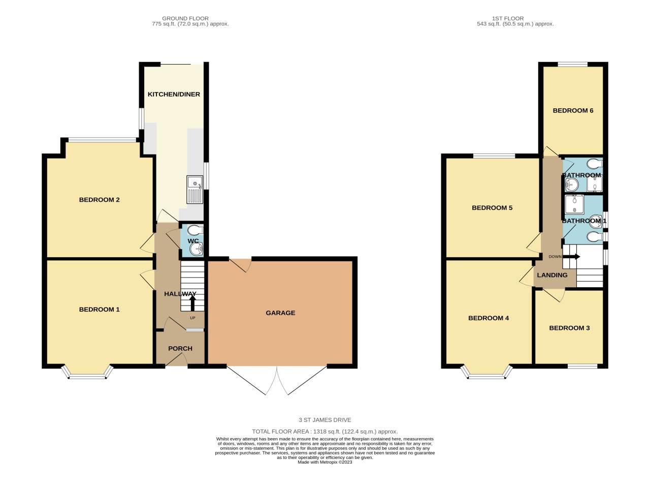 Floor plan of property