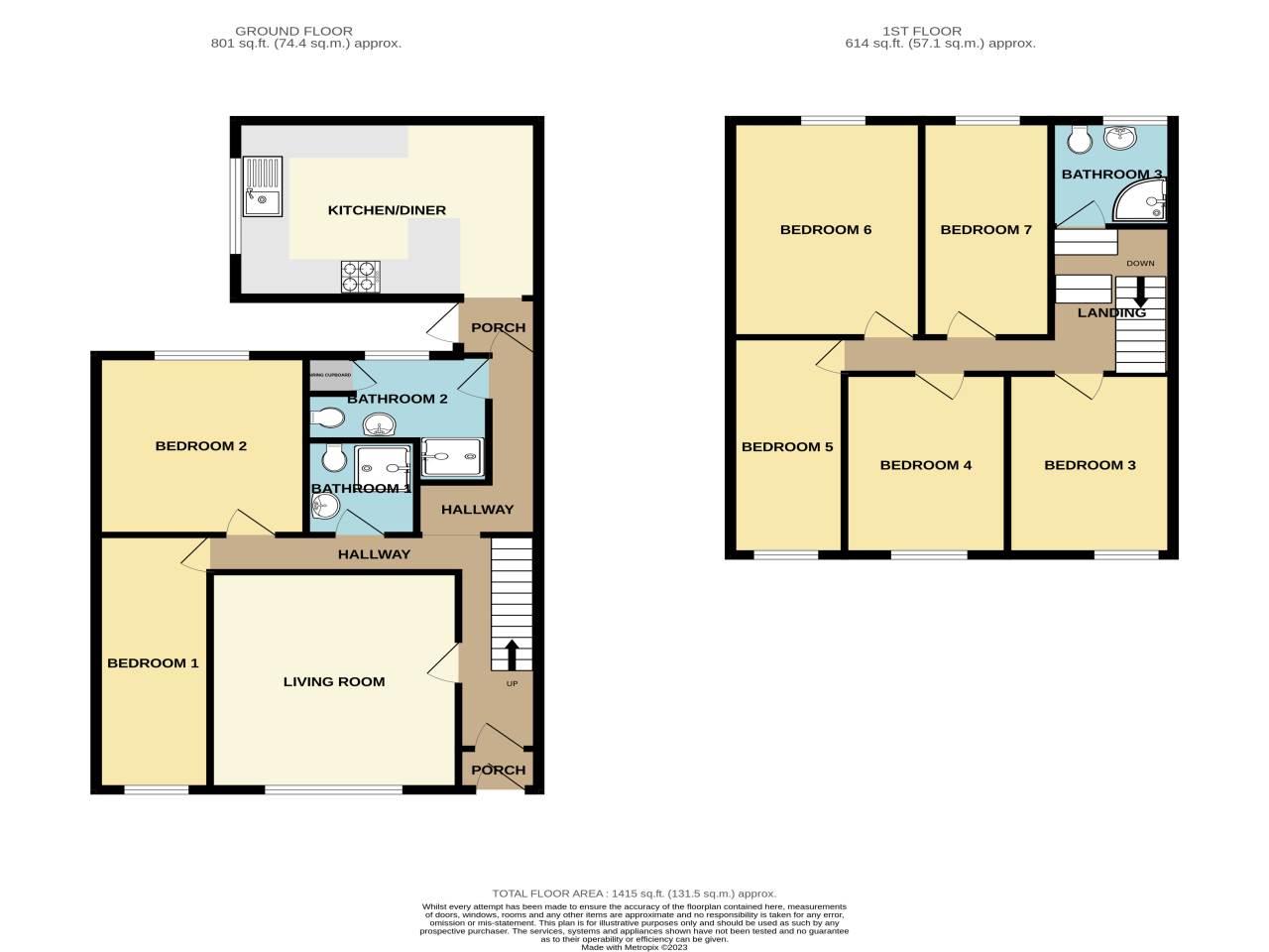 Floor plan of property